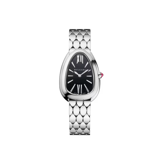 Serpenti Seduttori Black Steel Watch