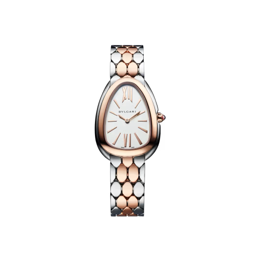 Serpenti Seduttori Steel & Rose Gold Opaline Watch