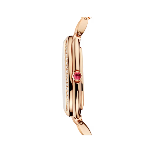 Serpenti Seduttori Rose Gold Diamond Malachite Watch