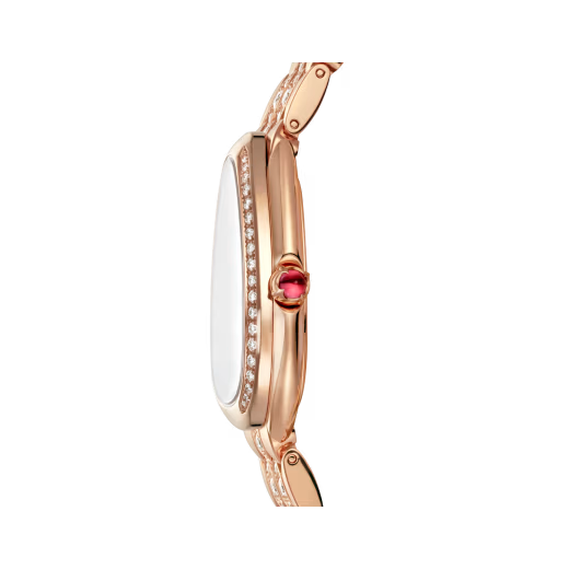 Serpenti Seduttori Full Diamond Rose Gold Watch