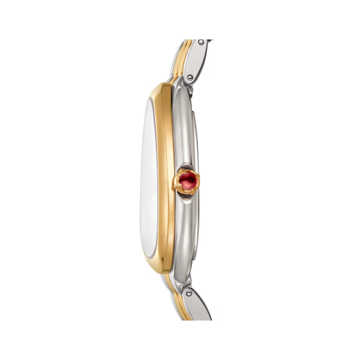 Serpenti Seduttori Two-Tone Yellow Gold White Dial Watch