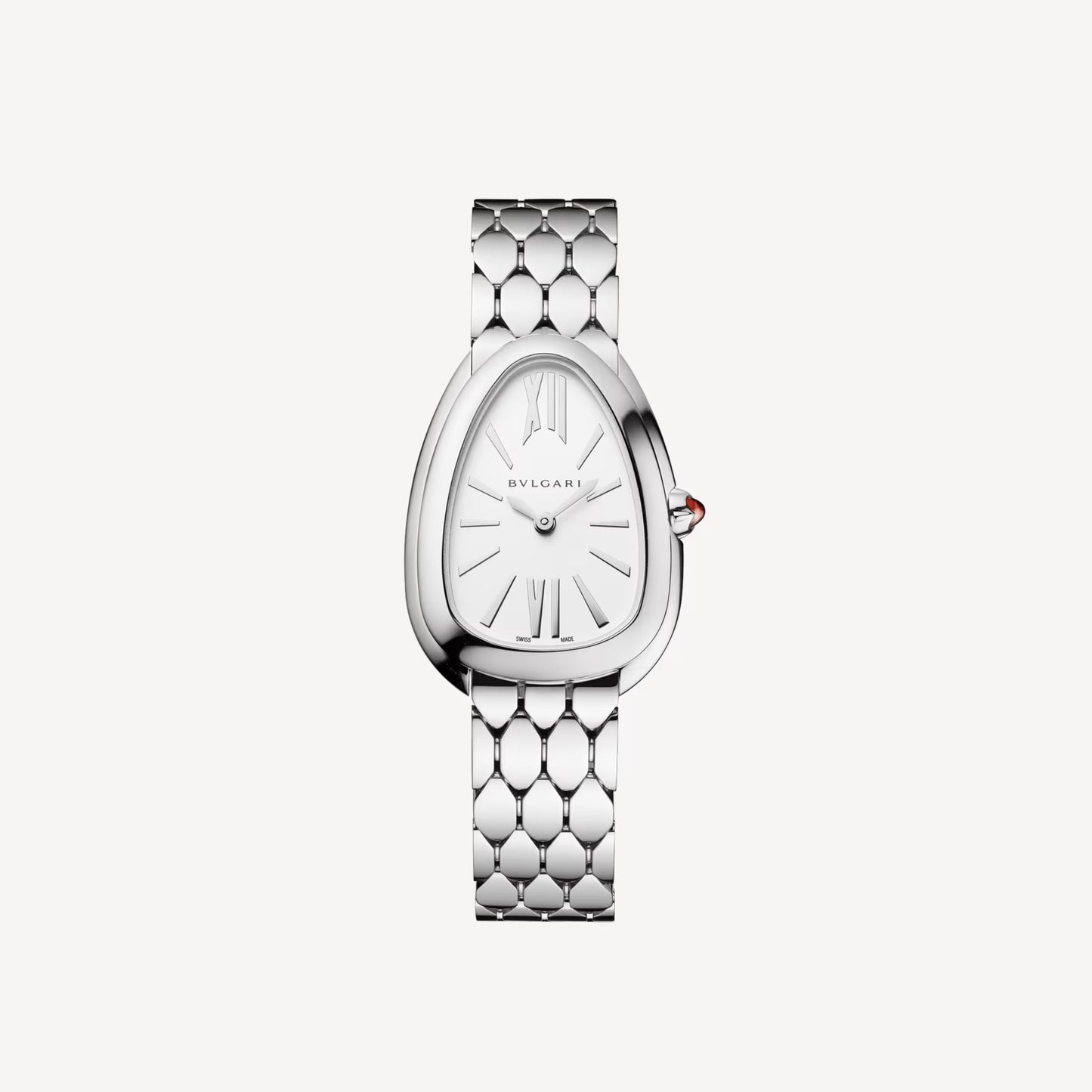 Serpenti Seduttori Steel & Opaline Watch