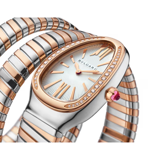 Serpenti Tubogas Rose Gold Diamond Double Spiral