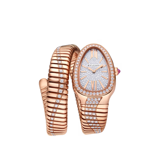 Serpenti Tubogas Infiniti Rose Gold Diamond Watch