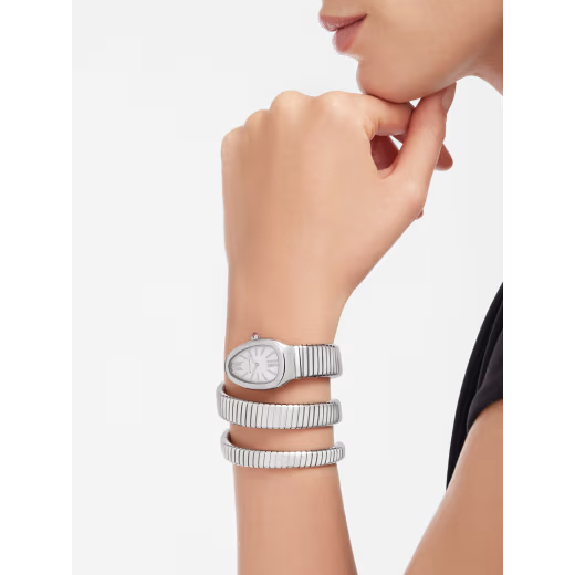 Serpenti Tubogas Steel Double Spiral Watch