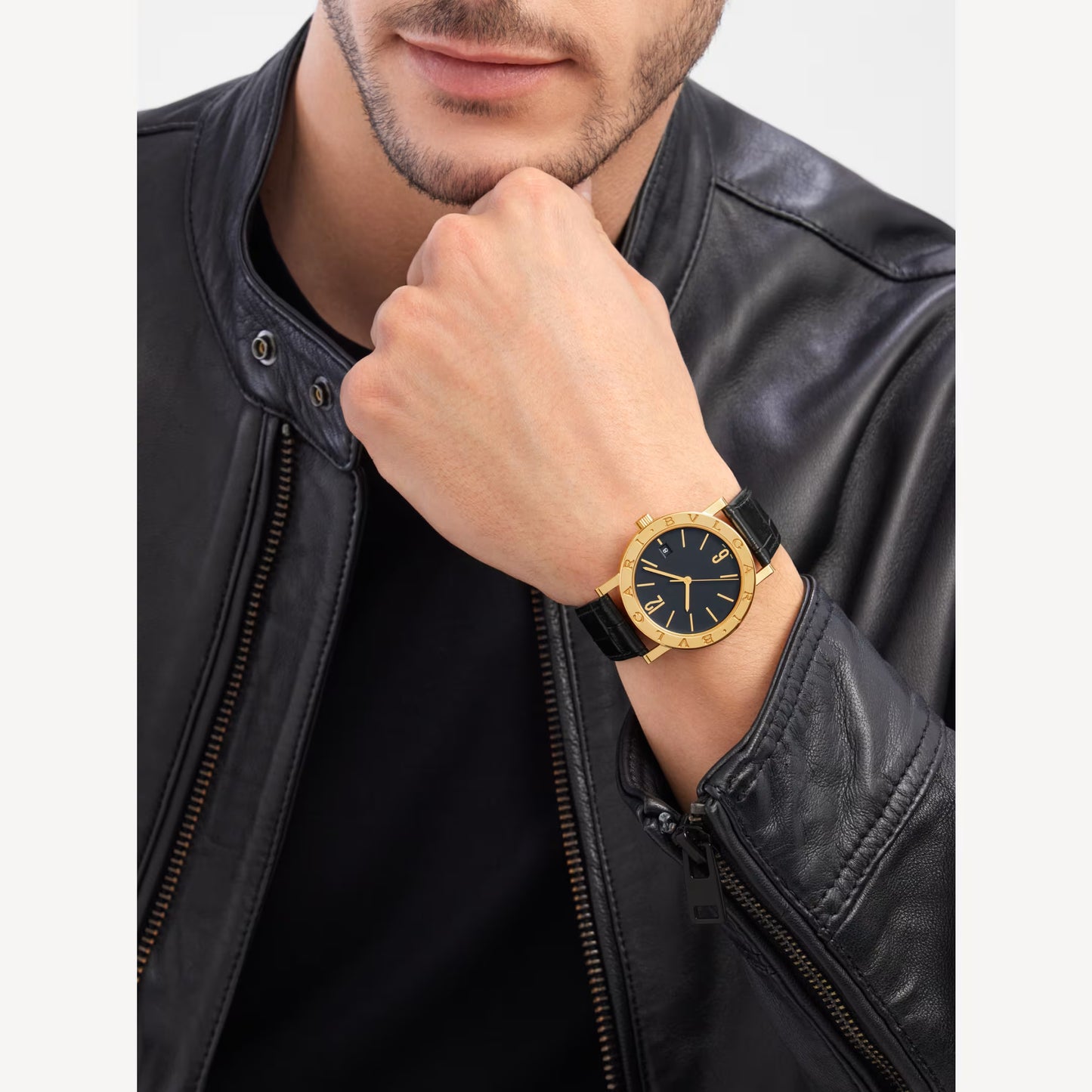 Bvlgari Bvlgari Yellow Gold Black Automatic Watch
