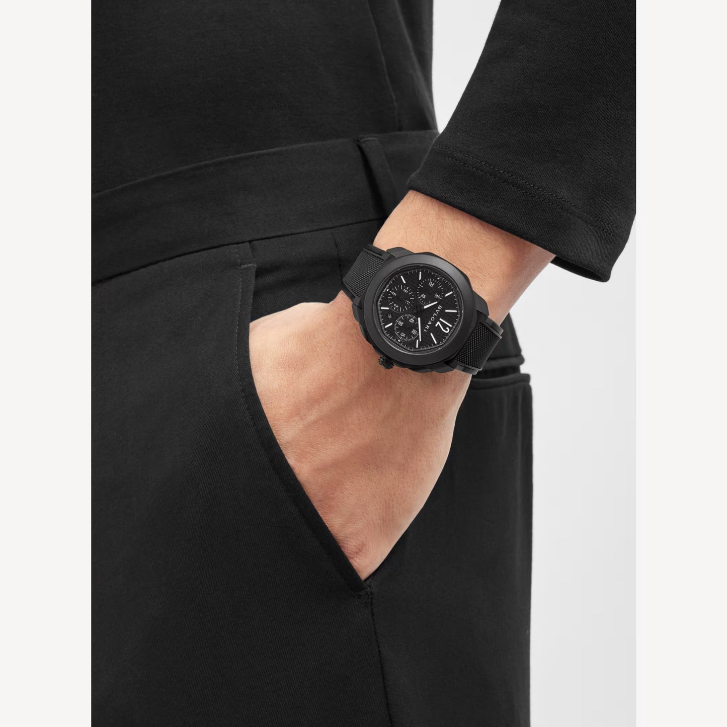 Octo Roma Black DLC Chronograph