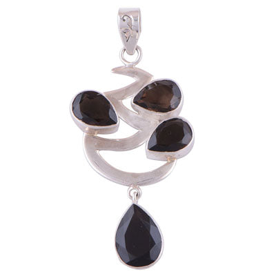 Smoky Topaz 925 Sterling Silver Pendant - R300388-15