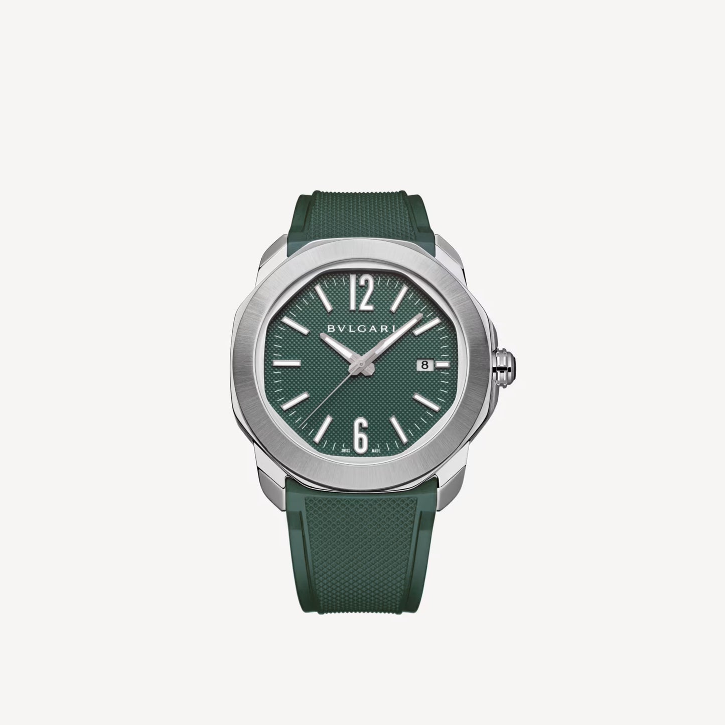 Octo Roma Steel Green Watch