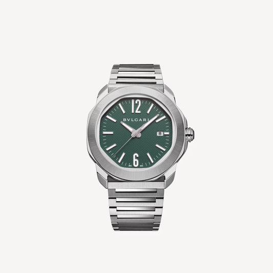 Octo Roma Steel Green Watch