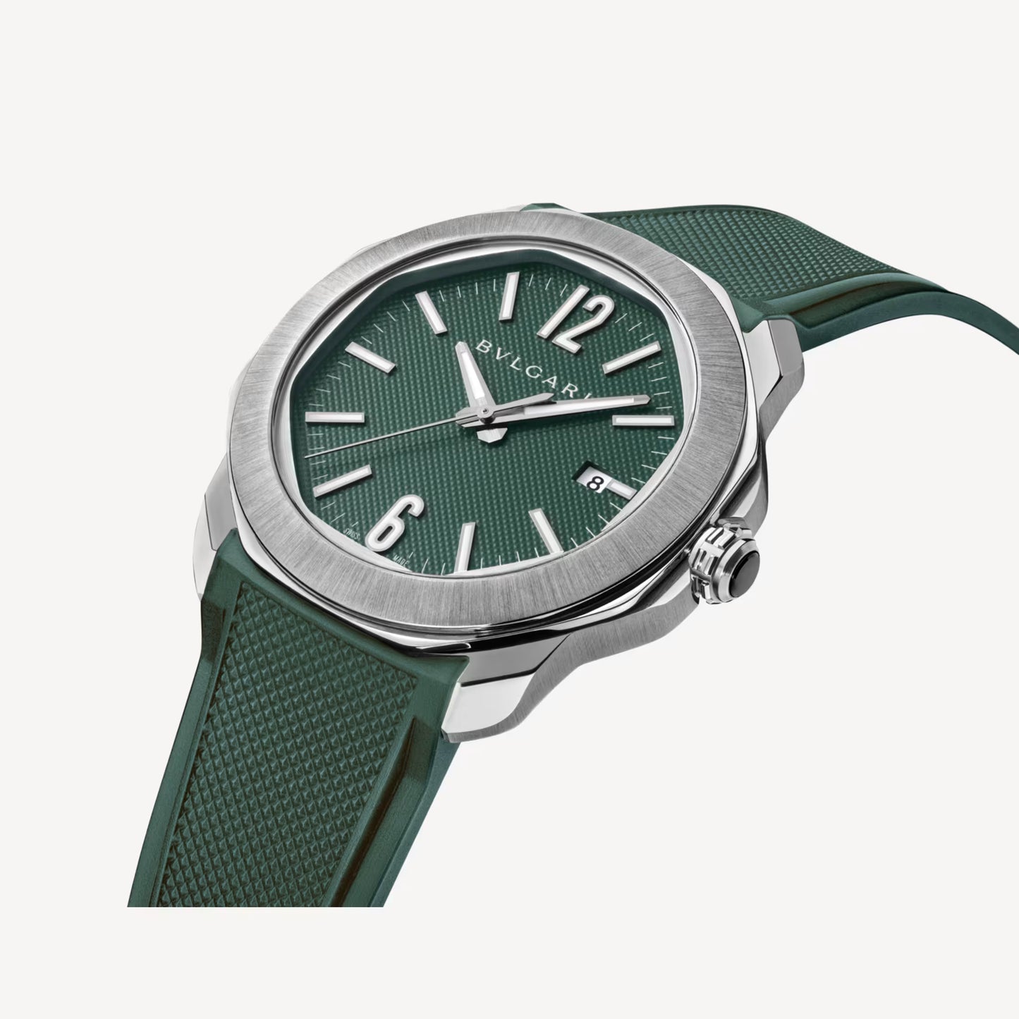 Octo Roma Steel Green Watch