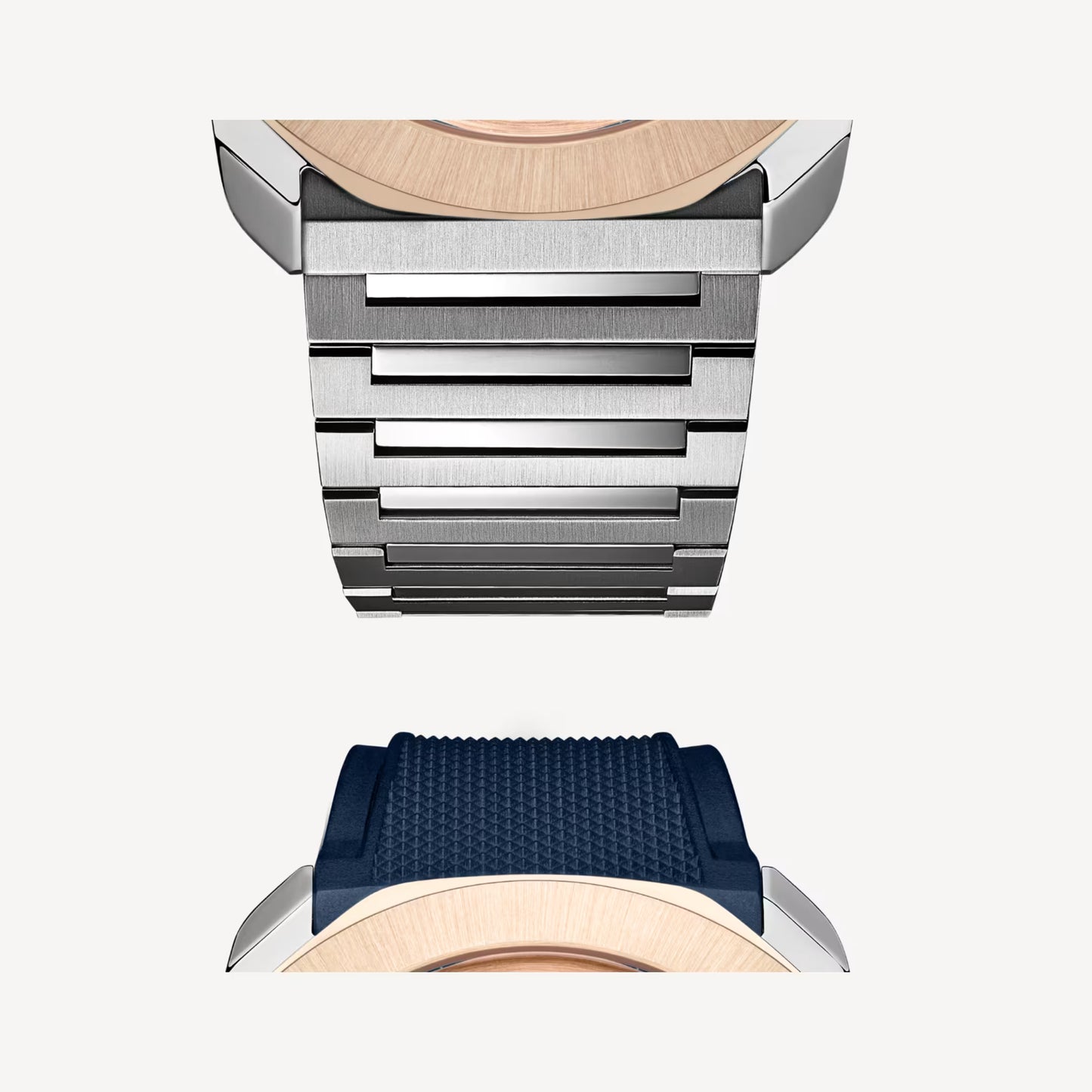 Octo Roma Steel Rose Gold Blue Watch