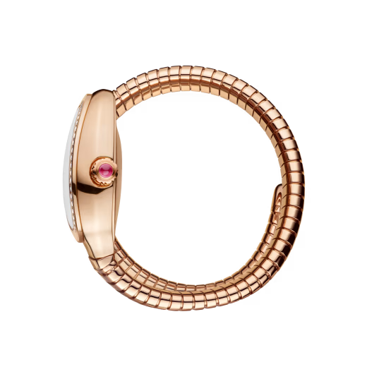 Serpenti Tubogas Rose Gold Diamond Automatic Watch