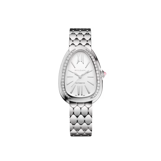 Serpenti Seduttori Automatic Diamond Bezel Opaline Watch