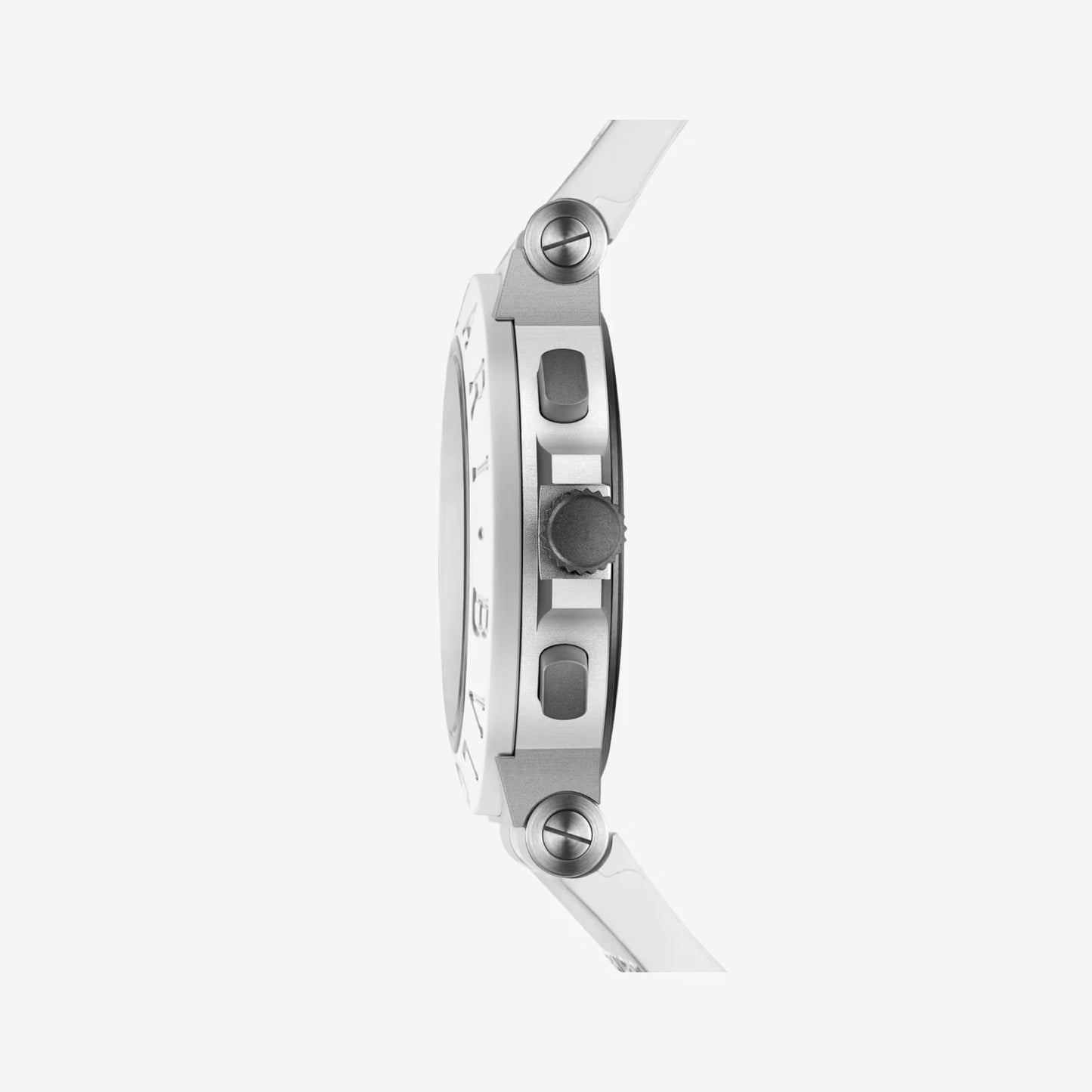 Bvlgari Aluminium White Chronograph Watch