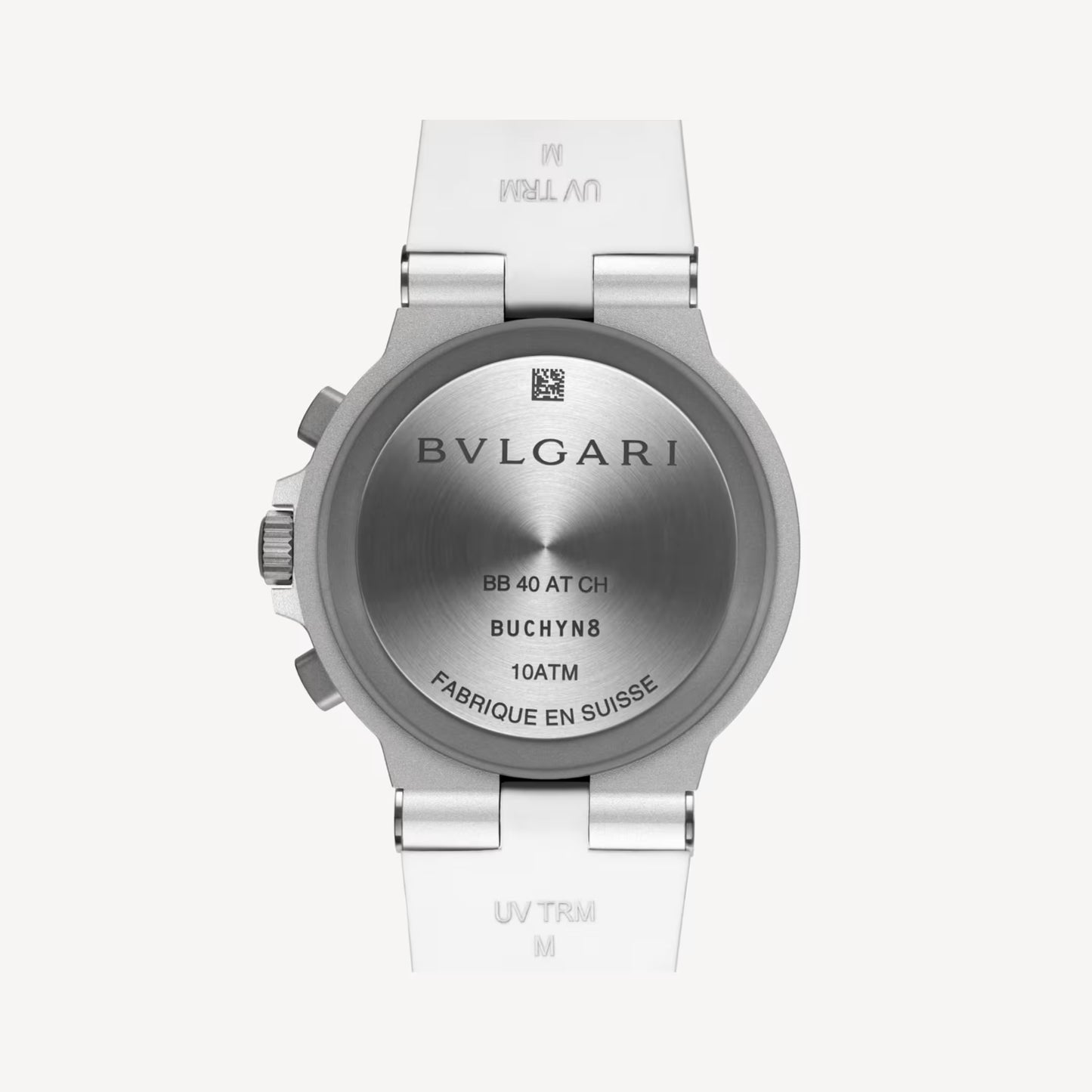 Bvlgari Aluminium White Chronograph Watch