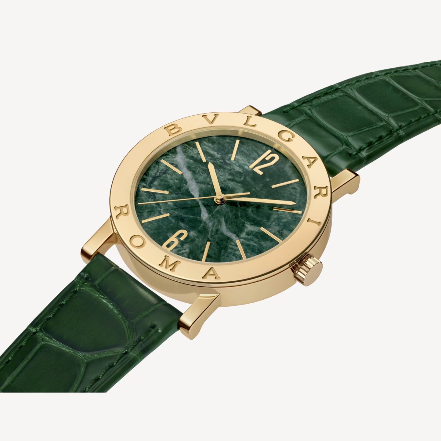 Bvlgari Bvlgari 50th Anniv. Yellow Gold Green Marble Watch