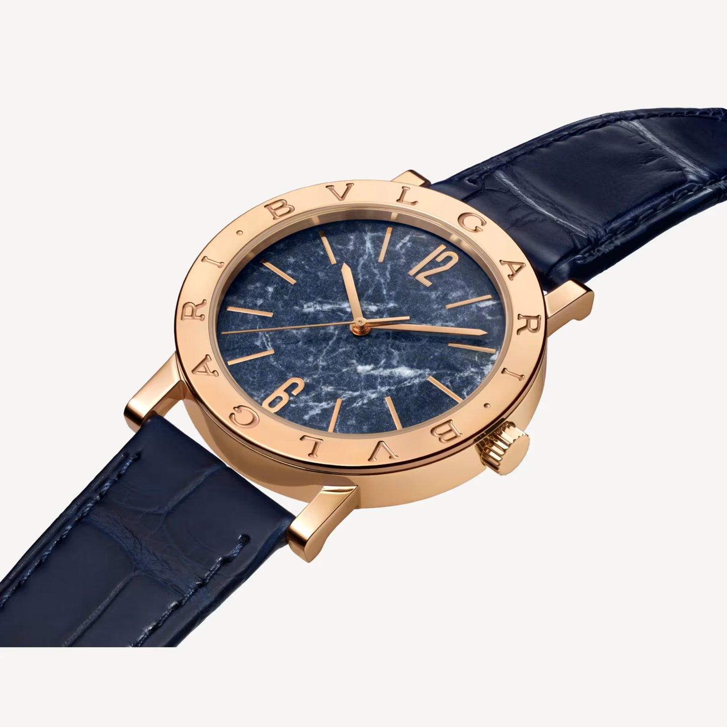 Bvlgari Bvlgari Rose Gold Blue Marble Automatic Watch