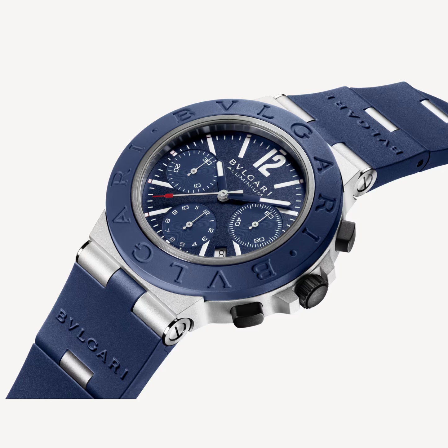 Bvlgari Aluminium Blue Chronograph Watch