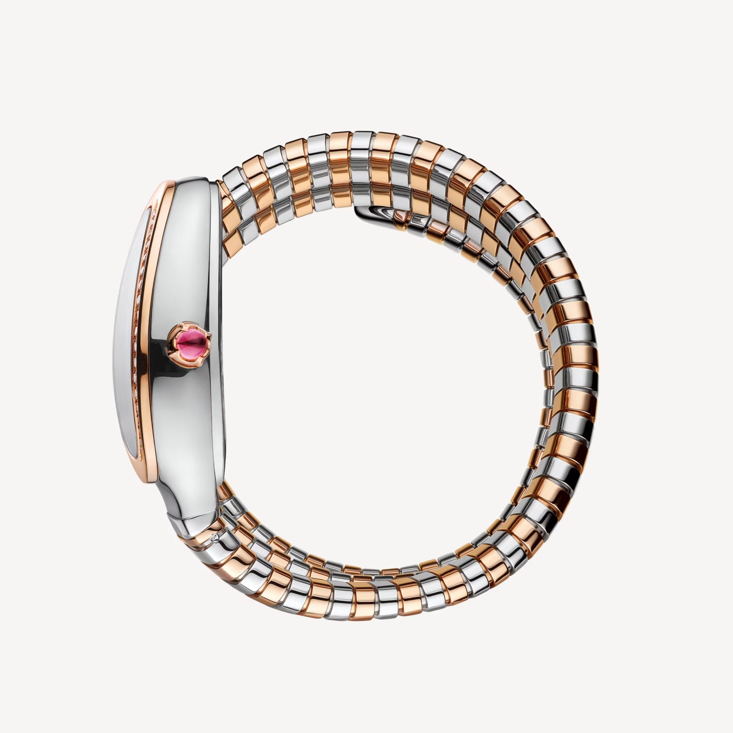 Serpenti Tubogas Rose Gold Green Diamond Spiral