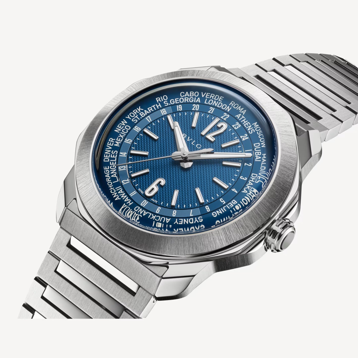 Octo Roma Steel Blue WorldTimer