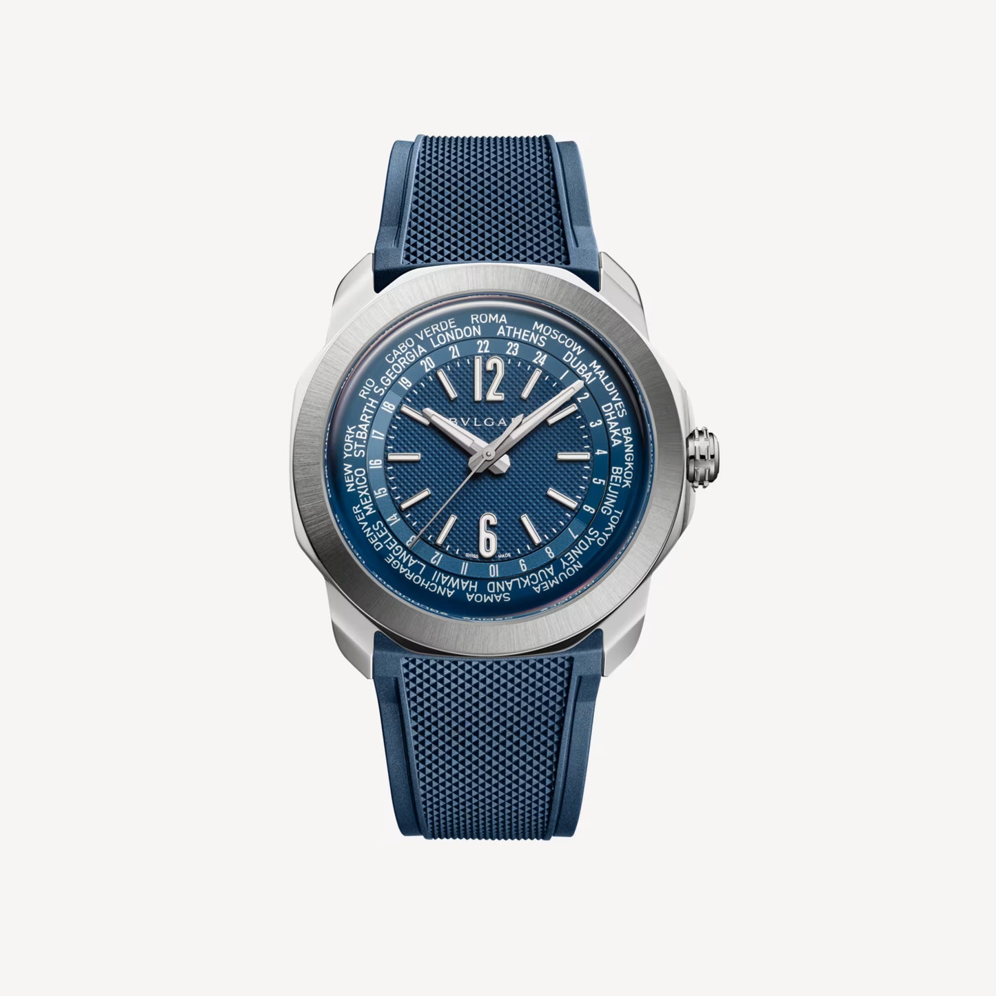 Octo Roma Steel Blue WorldTimer