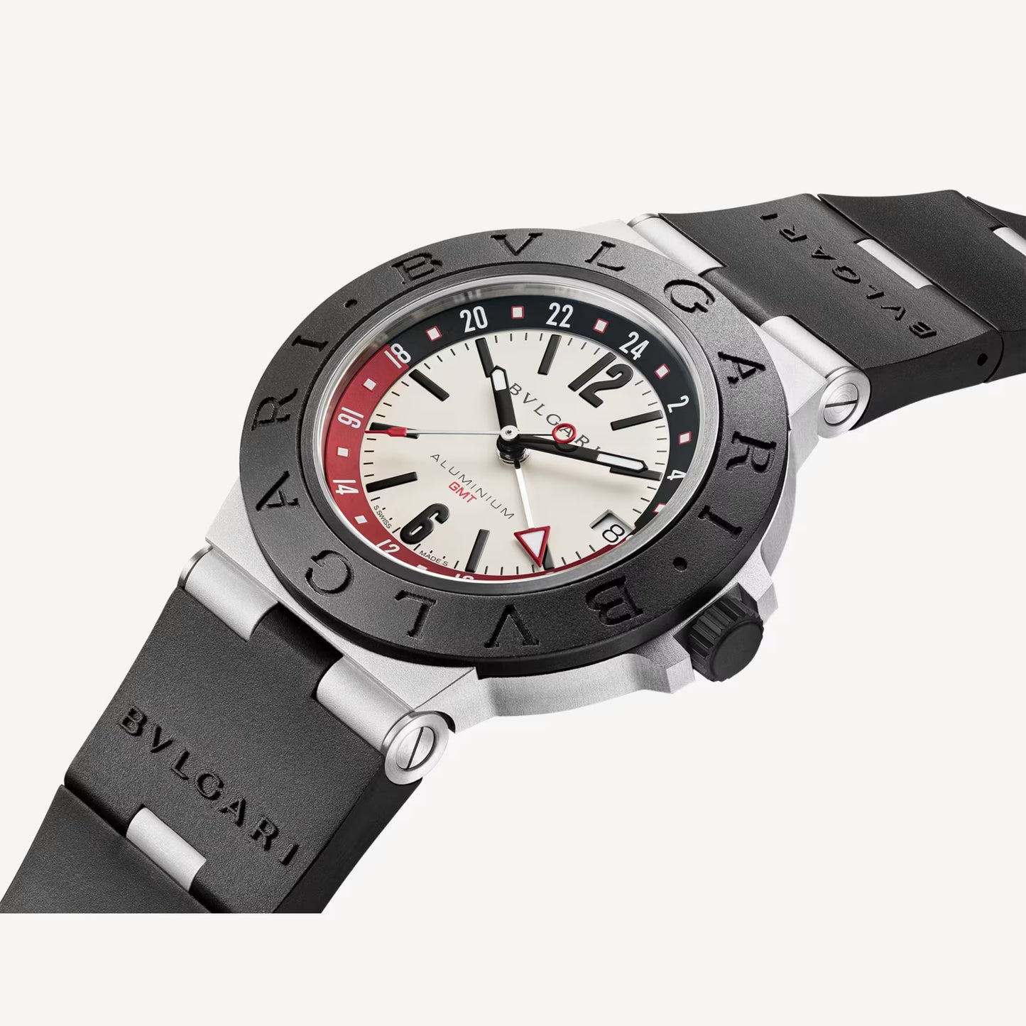 Bvlgari Aluminium White GMT Watch