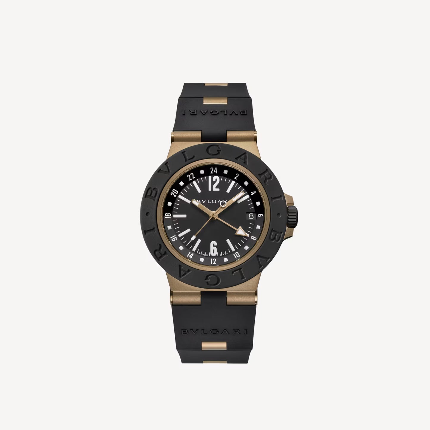 Bvlgari Bronzo Black GMT Watch