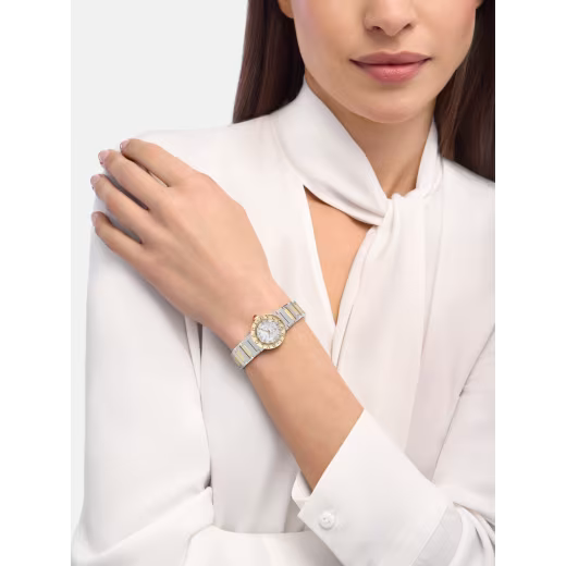 Bvlgari Yellow Gold MOP Diamond Watch