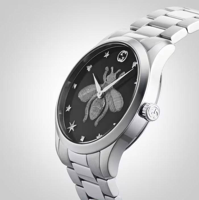 Unisex Gucci G-Timeless YA1264136 Black Stainless Steel Watch