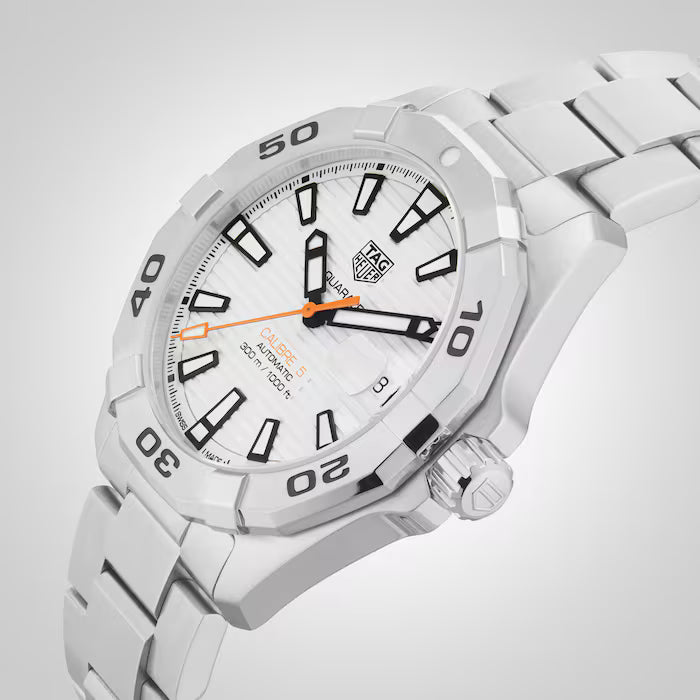 TAG Heuer Aquaracer Automatic 41mm White Dial Watch