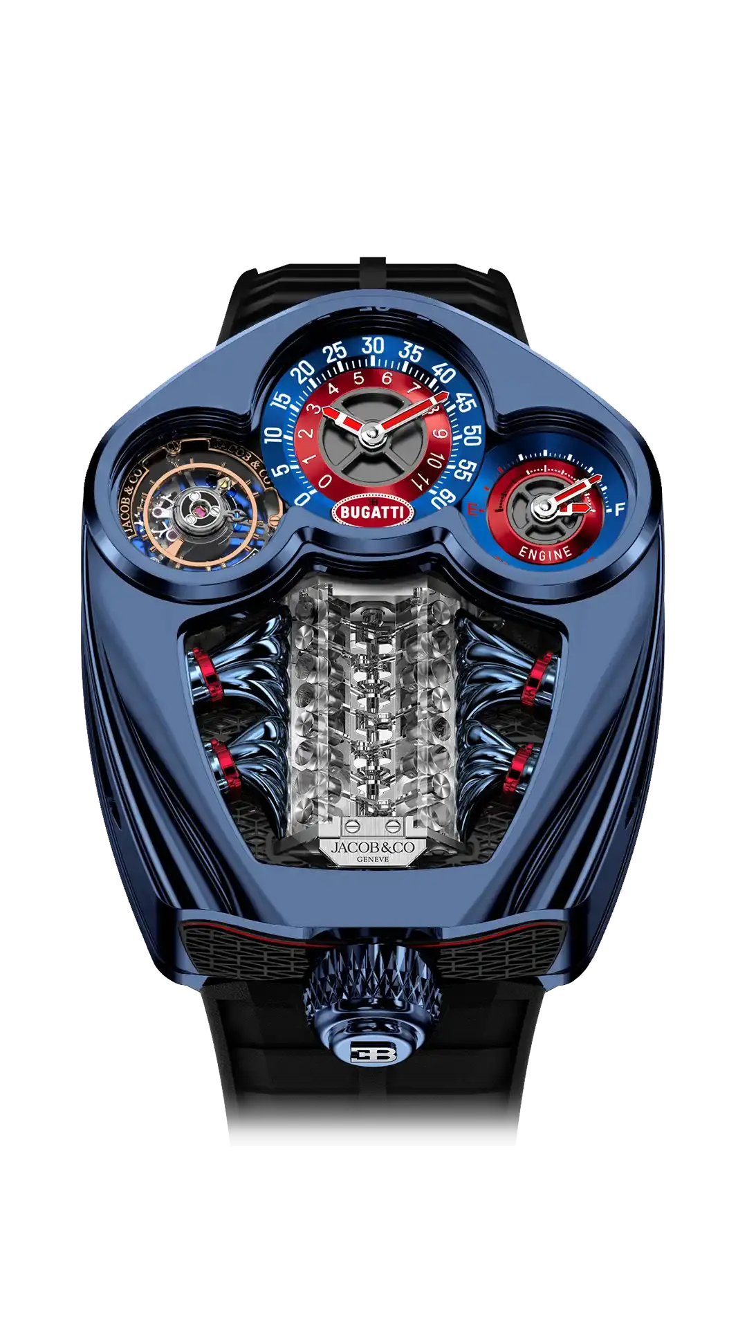 Bugatti Tourbillon - Blue PVD Titanium