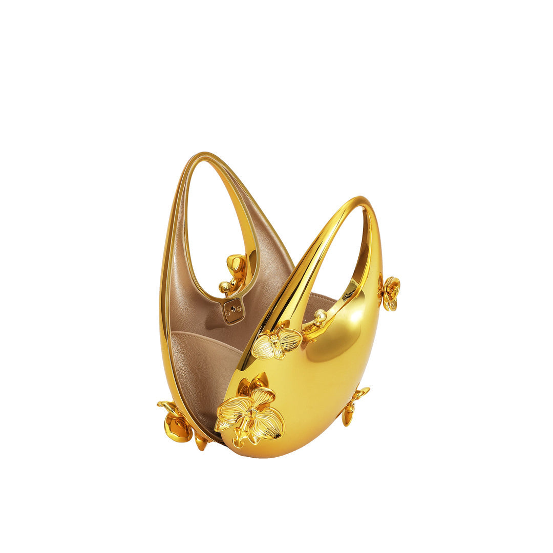 JW PEI Lydia Floral Embellished Handbag - Gold by JW PEI