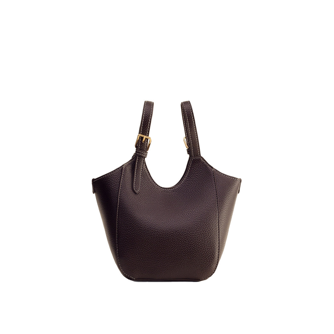 JW PEI Ines Padlock Tote Bag - Dark Brown by JW PEI