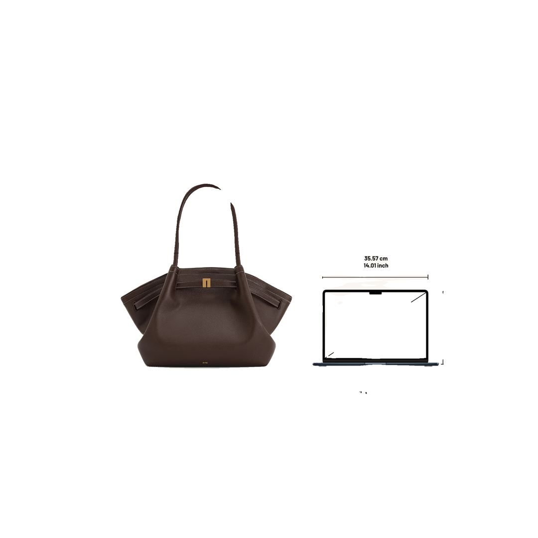 JW PEI Hana Large Tote Bag - Dark Brown by JW PEI
