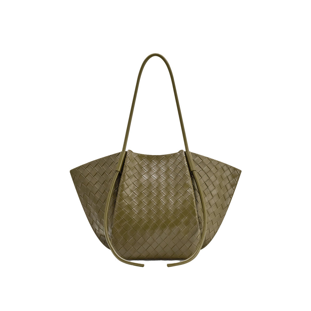JW PEI Nala Wide Weave Texture Tote Bag - Olive Green by JW PEI