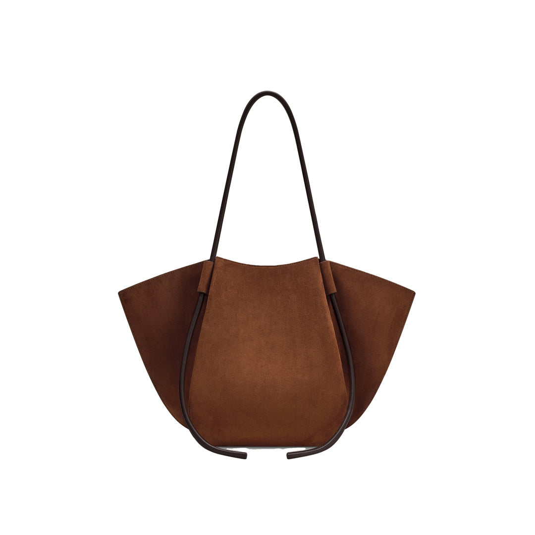 JW PEI Nala Faux Suede Wide Tote Bag - Brown by JW PEI