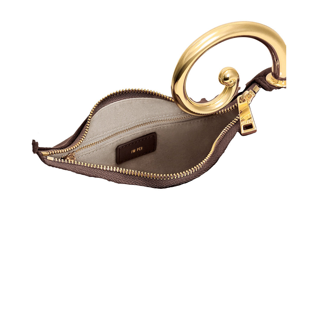 JW PEI Nell Fringe Hardware Top Handle Bag - Deep Brown by JW PEI