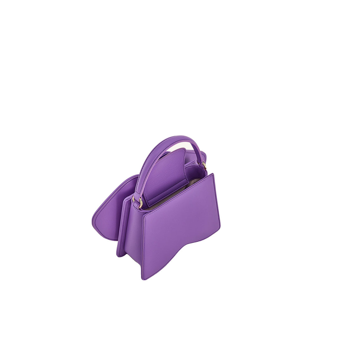 JW PEI Flora Orchid Shaped Top Handle Bag - Purple by JW PEI