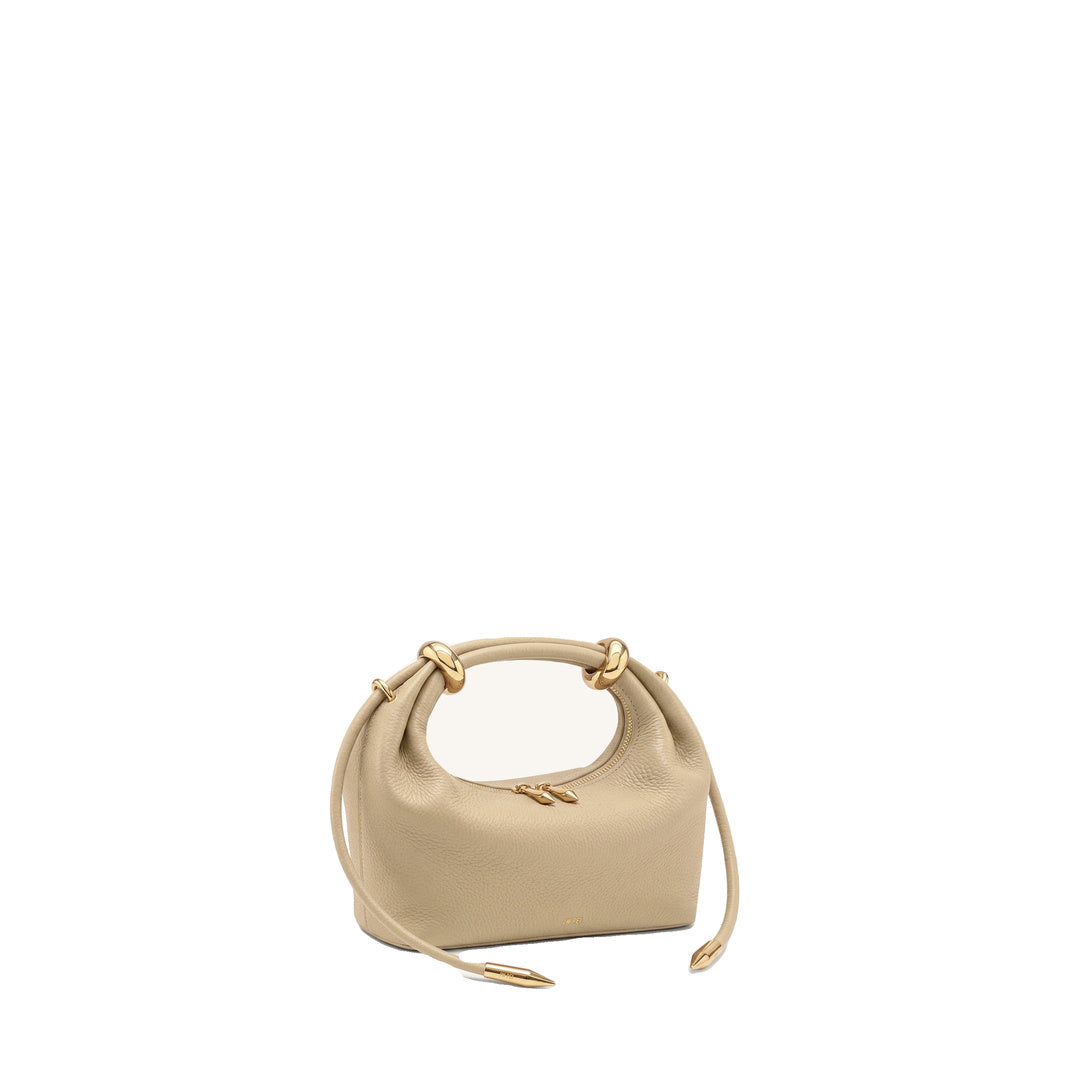 JW PEI Ellie Metal Ring Embellished Top Handle Bag - Beige by JW PEI