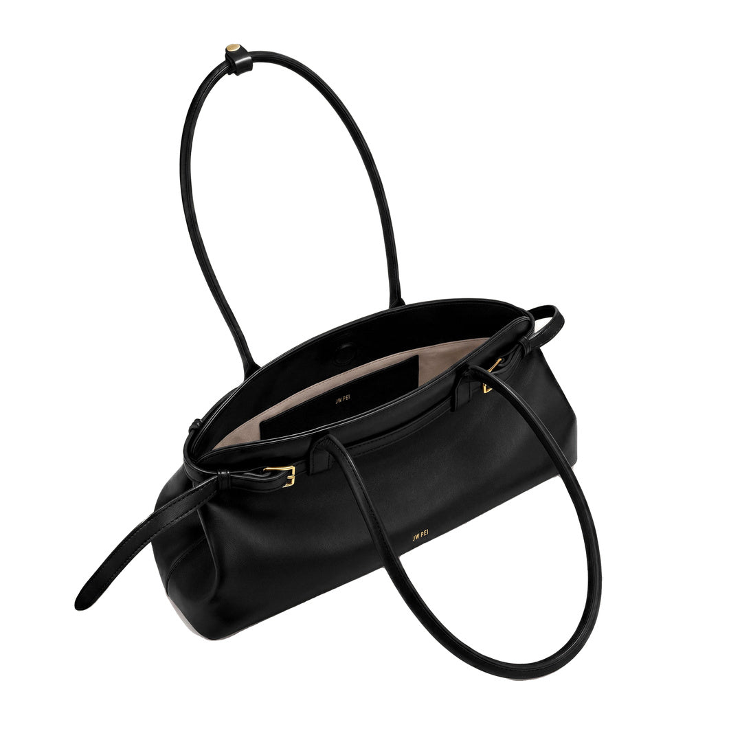 JW PEI Arden Belt Detail East-West Shoulder Bag - Black by JW PEI