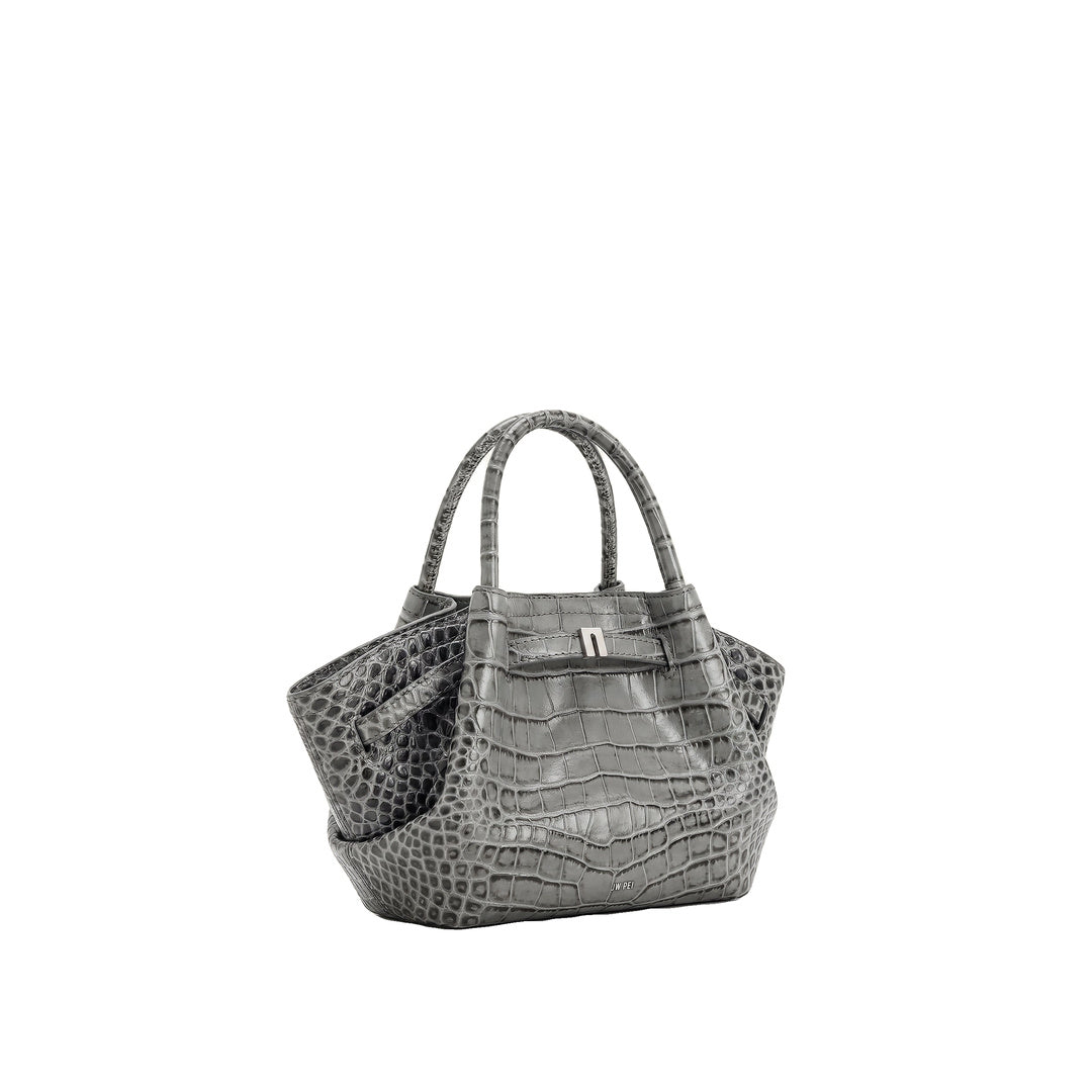 JW PEI Hana Mini Tote Bag - Grey Croc by JW PEI
