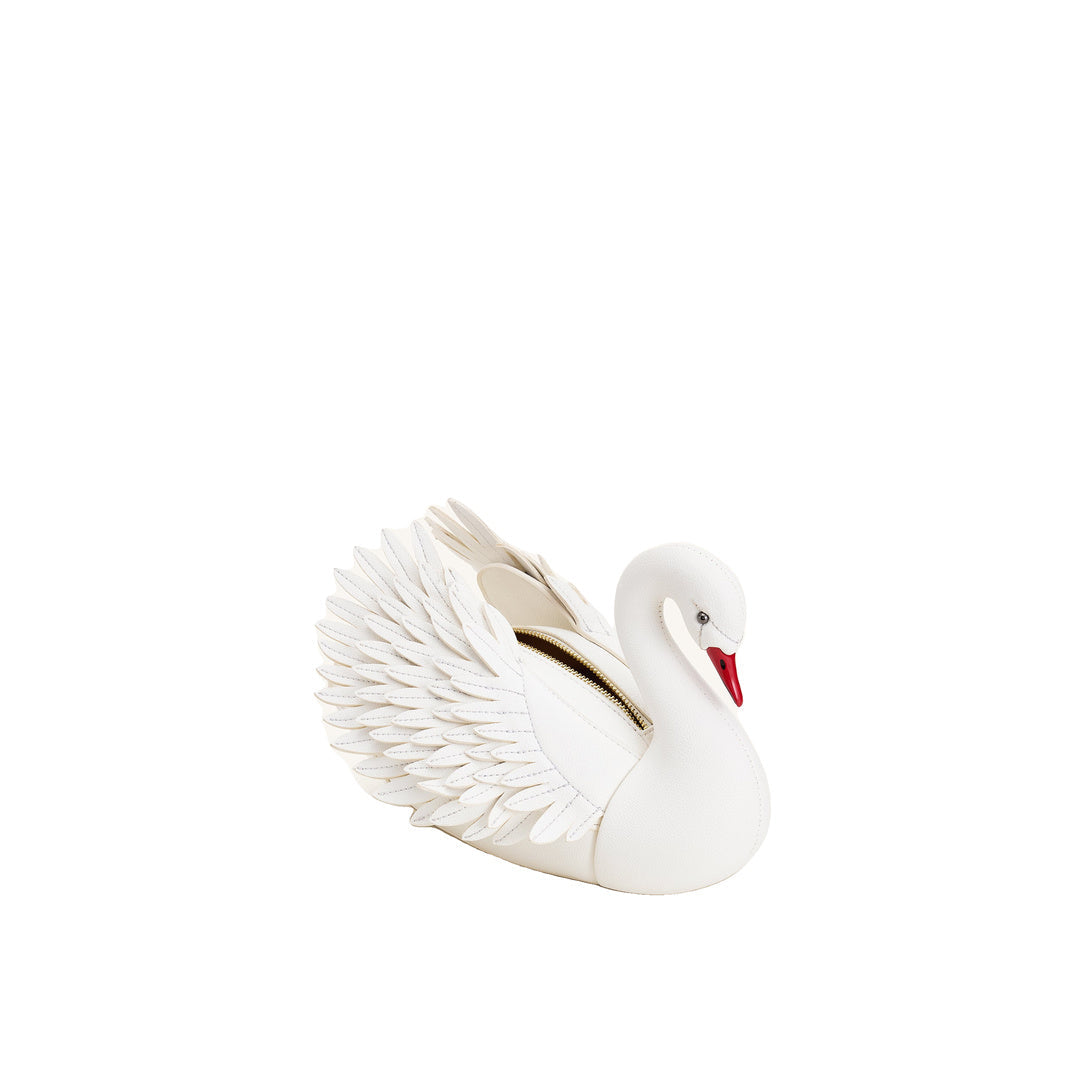 JW PEI Alani Swan Shaped Crossbody Bag - White by JW PEI