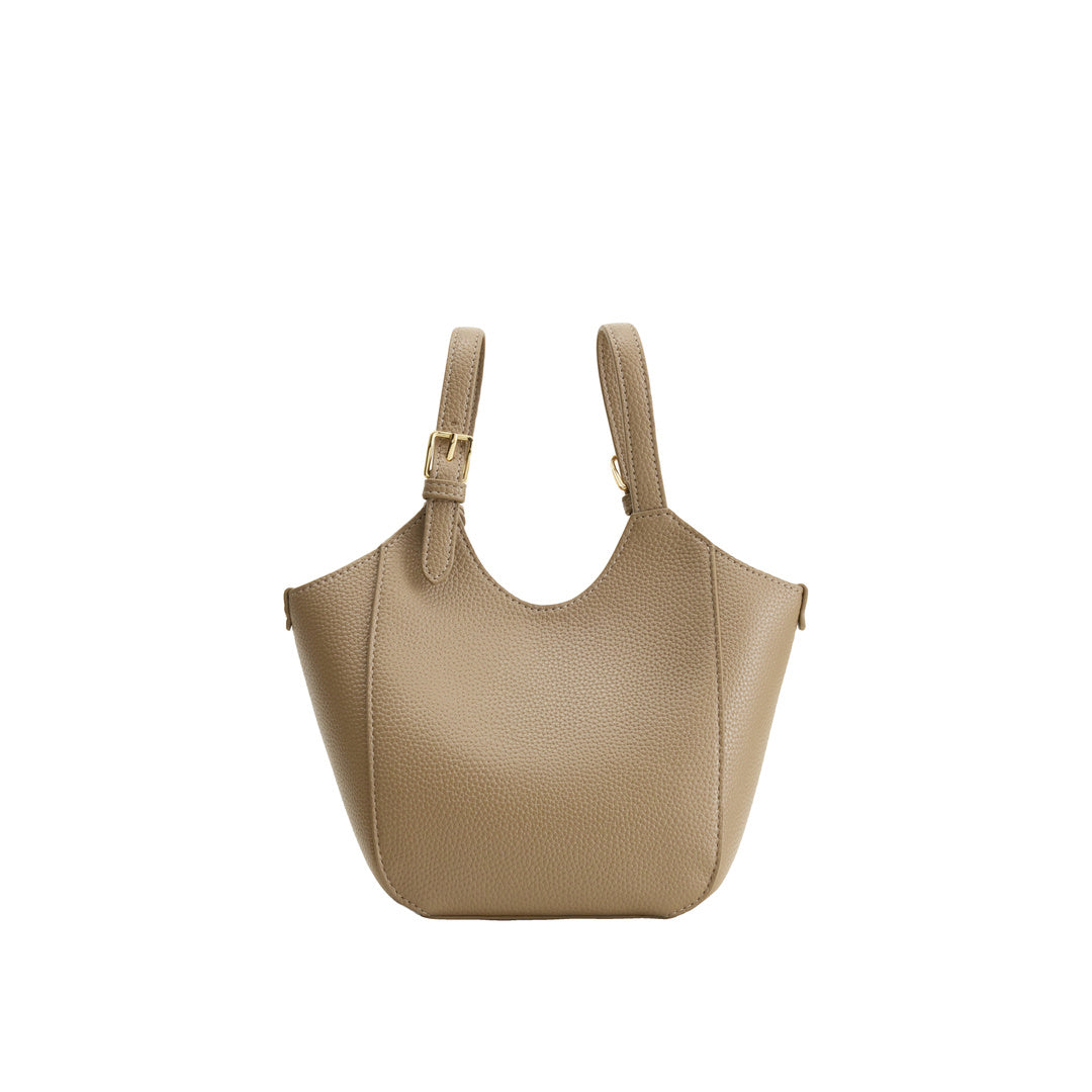 JW PEI Ines Padlock Tote Bag - Gray Beige by JW PEI
