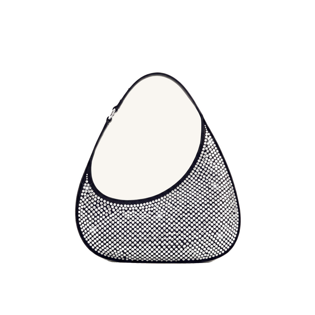 JW PEI Harlee Artificial Crystal Shoulder Bag - Black by JW PEI