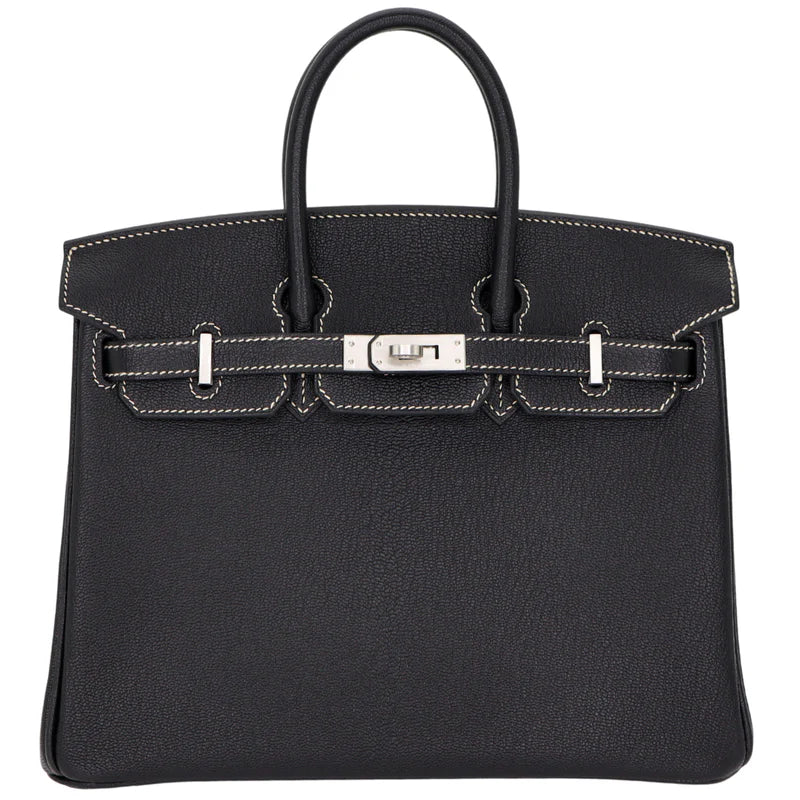 Hermès 25cm Birkin HSS – Black Chèvre Leather with Brushed Palladium Hardware