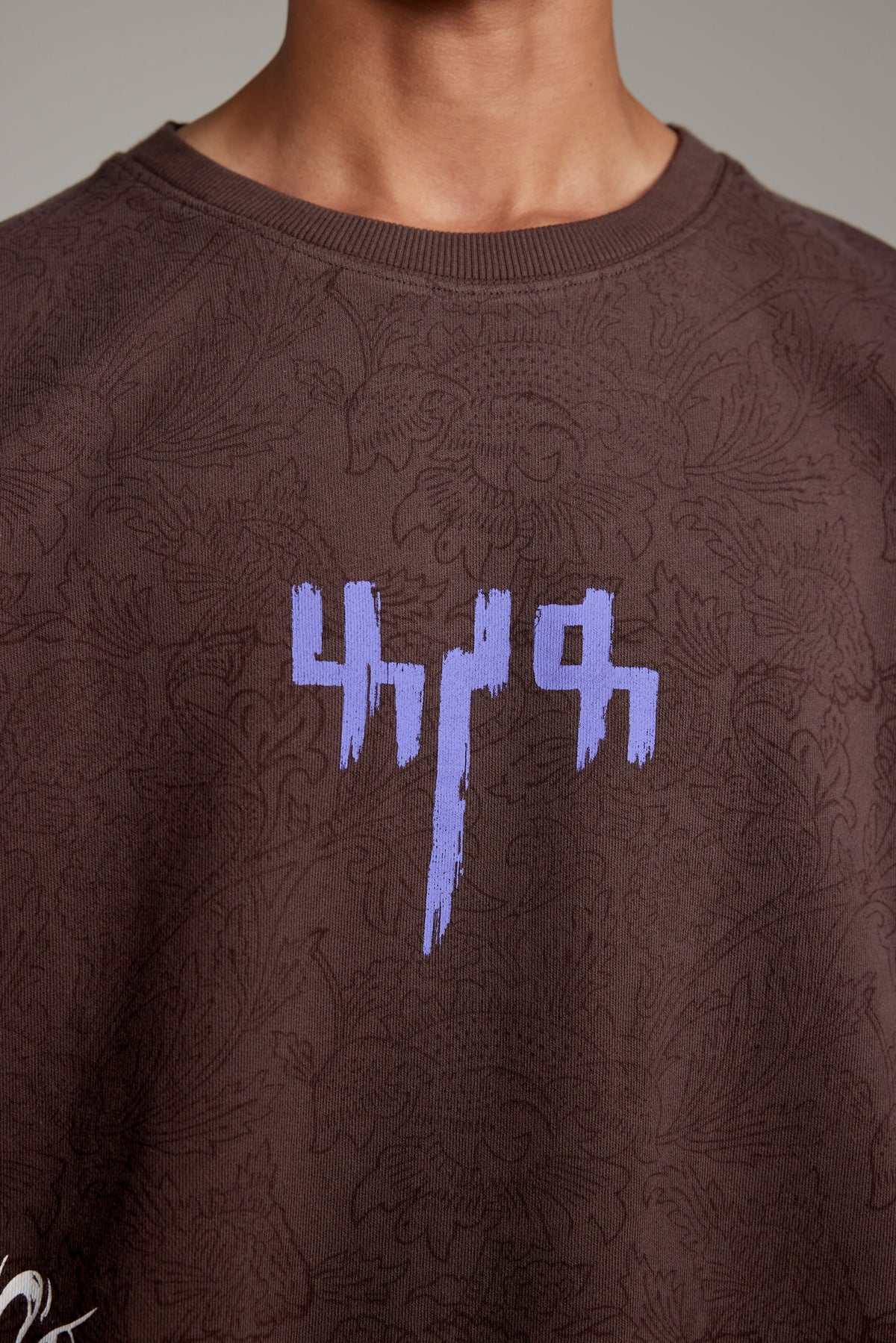 "Raat Akeli Hai" Blockprinted Sweatshirt by FARAK