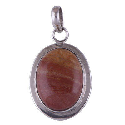 Jasper 925 Sterling Silver Pendant - R100152-18