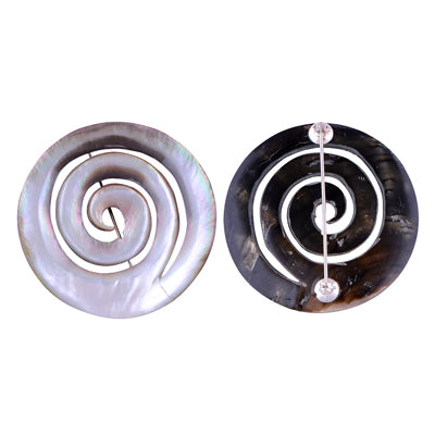 10.4gram Shell Silver Brooches - R8100004-45