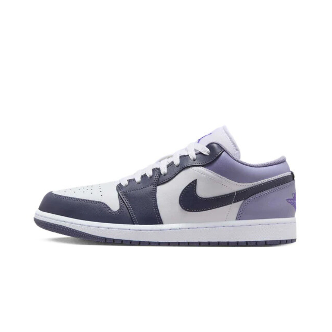 Jordan 1 Low White Purple by Nike Air Jordan